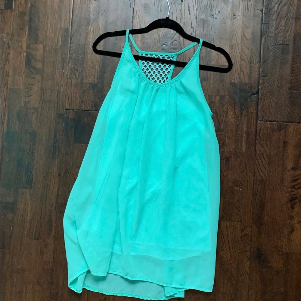Teal tank top dress